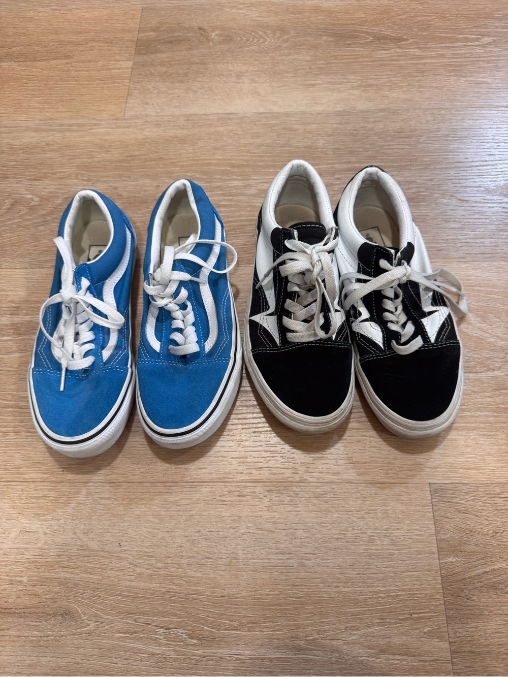 Vans Kids Old Skool Sneakers - Blue & Black with White Accents